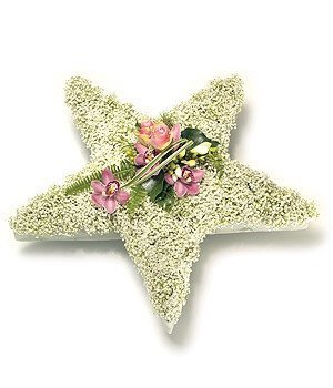 Funeral Flowers - Five Point Star