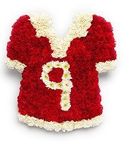 Funeral Flowers - Football Shirt Tribute