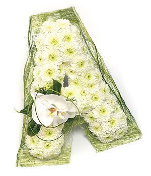 Funeral Flowers - Floral Letters A To Z