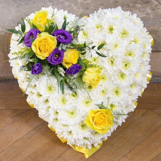 Funeral Flowers - Golden Heart