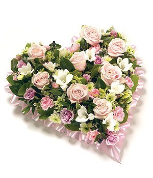 Funeral Flowers - Loose Floral Heart