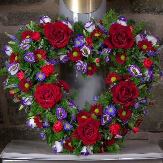 Funeral Flowers - Purple Heart