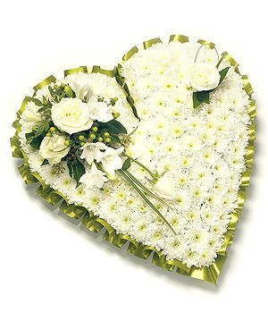 Funeral Flowers - Traditional Loose Heart