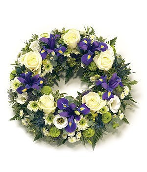 Funeral Flowers - Traditional Round Wreath