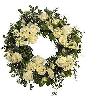 Funeral Flowers - White Wreath